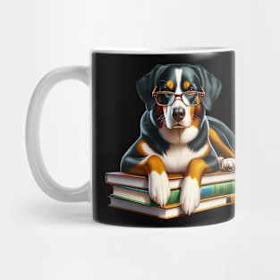 Appenzeller Sennenhund Dog And Books Mug